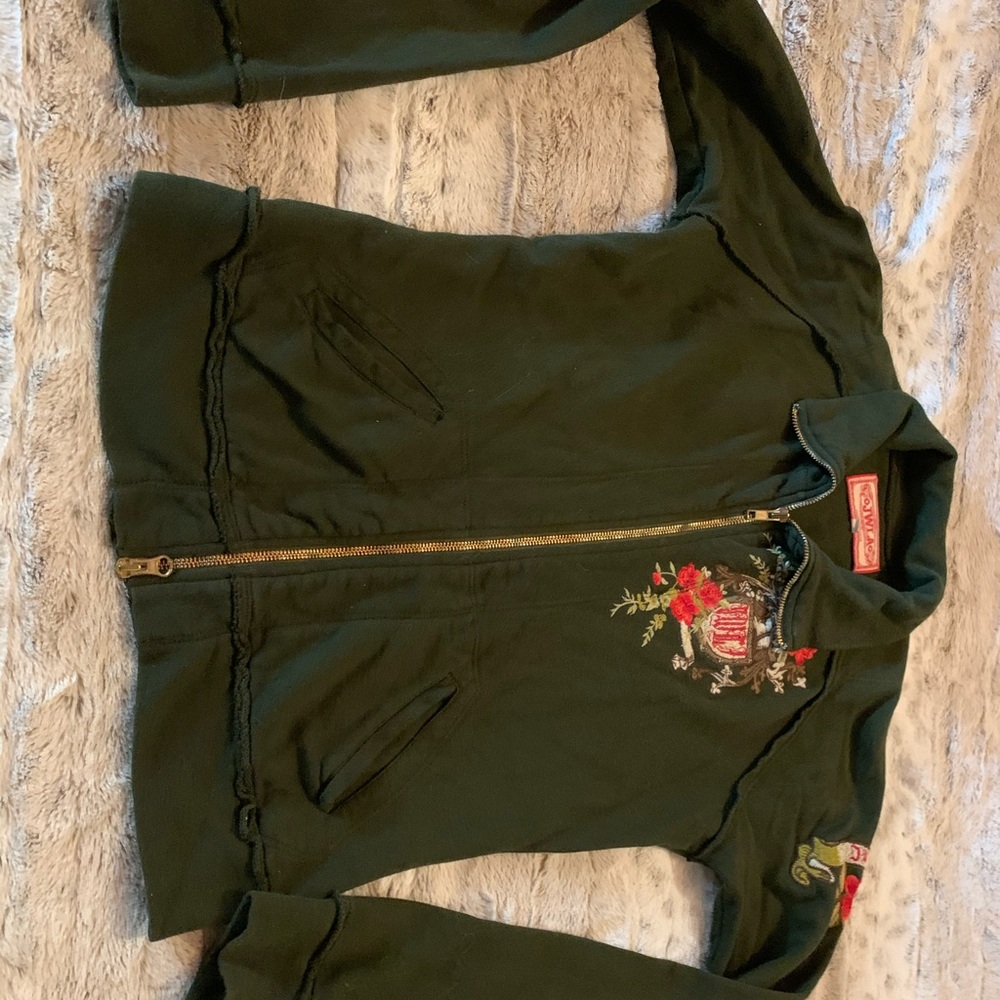 Johnny was embroidered track jacket